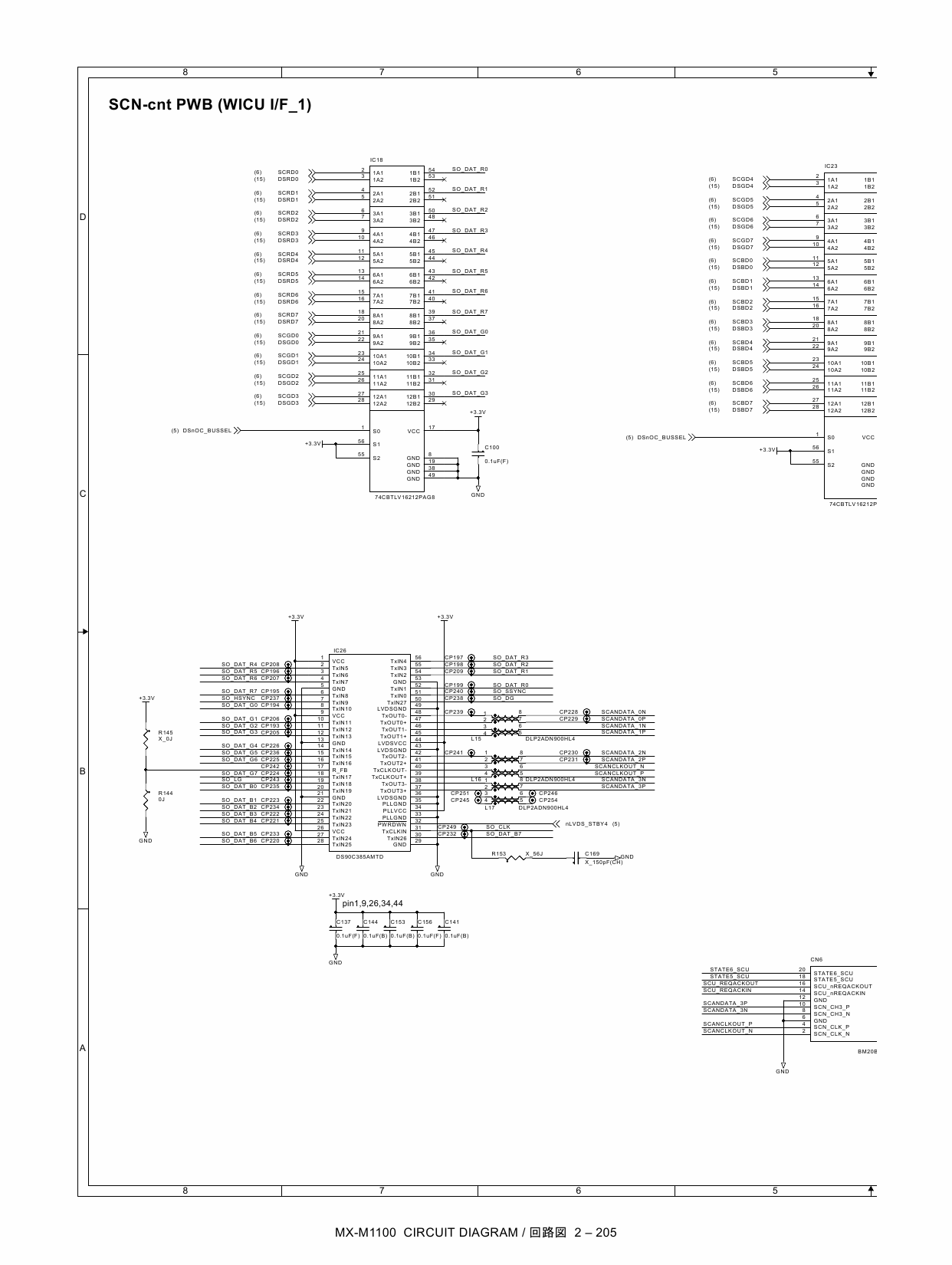 SHARP MX M850 M950 M1100 Circuit Diagrams-5